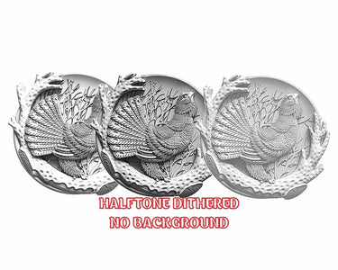 CAPERCAILLIE 3d illusion & laser-ready file 3DWave.us